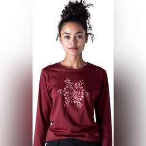 Life is Good woman’s classic fit cotton long sleeve t-shirt size L